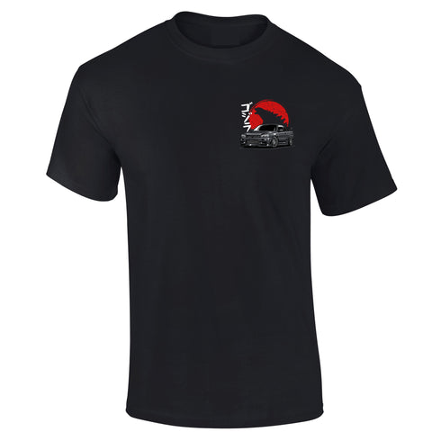 JDM T-Shirt Japanese Modified Automotive Street Drift Drag Race Car Godzilla 05